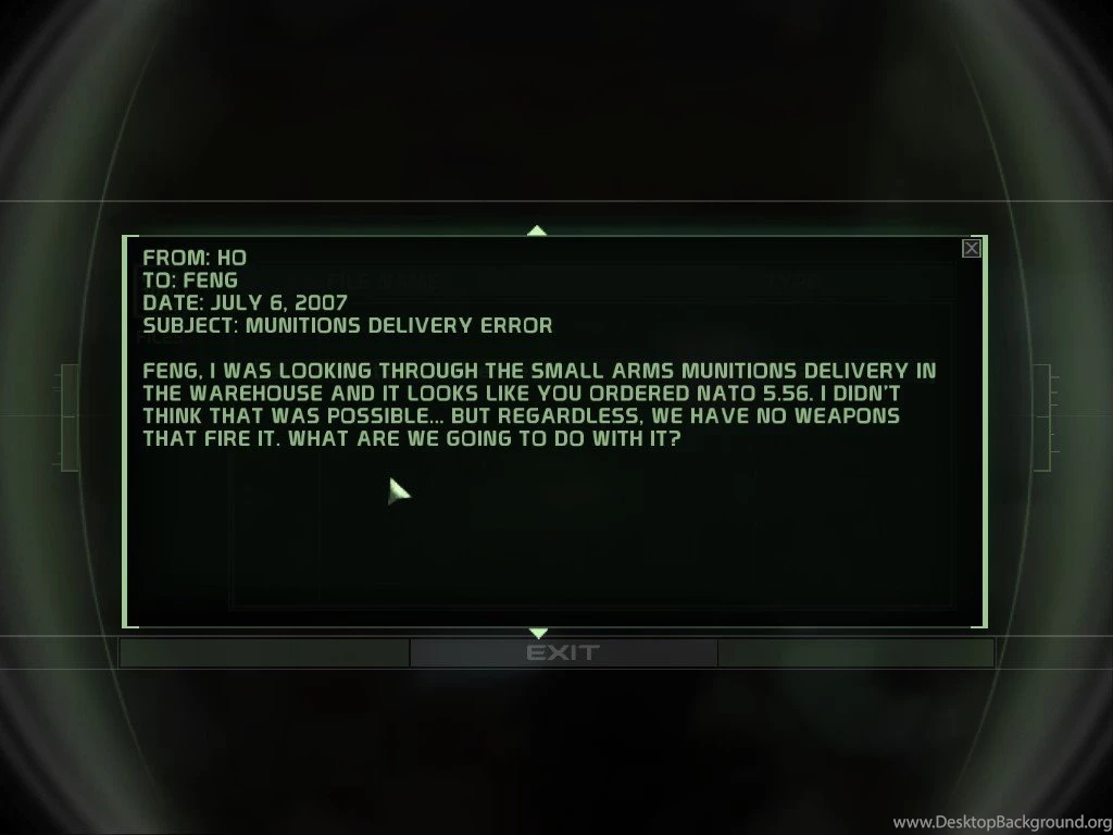 Why The Bad Guys Have Ammo For Your Gun. (Splinter Cell: Chaos ...