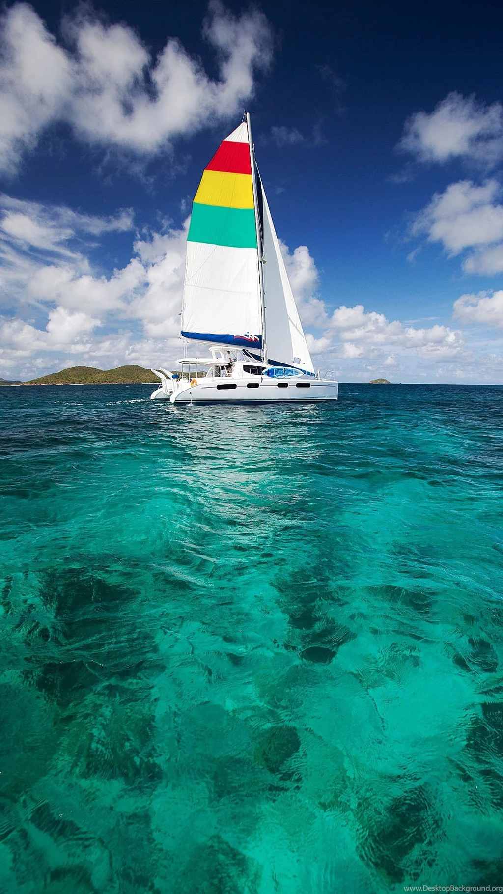 Colorful Sailboat iPhone 6 / 6 Plus And iPhone 5/4 Wallpapers