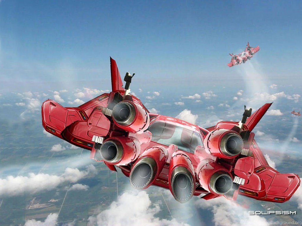My Free Wallpapers   Fantasy Wallpapers : Flying Car