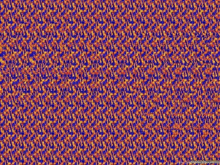MAGIC EYE PATTERN AS WALLPAPER! Arching Woman
