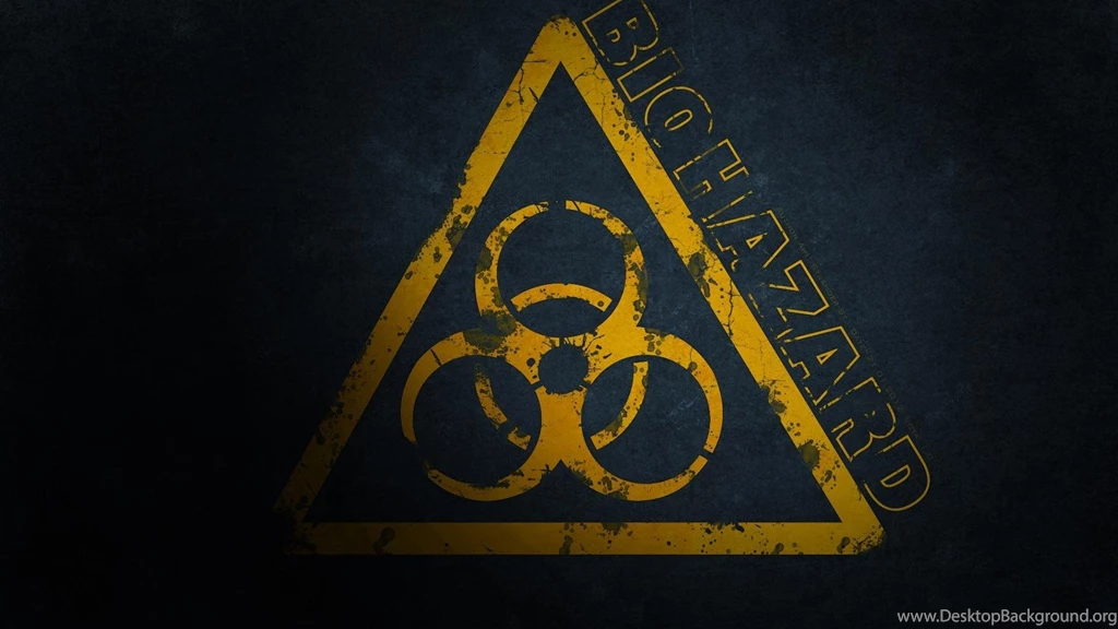 Biohazard Danger Sign Yellow Wallpapers