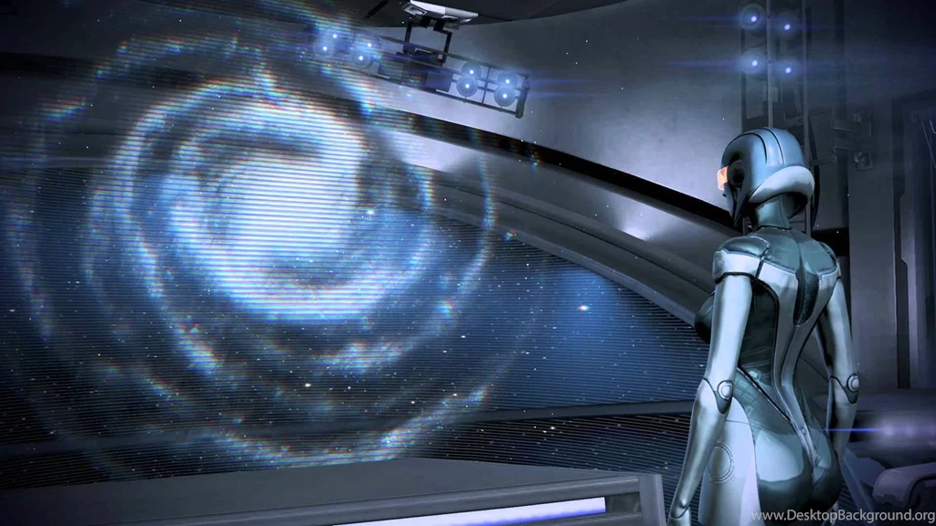 Mass Effect 3 EDI At The Galaxy Map Dreamscene Video Wallpapers ...