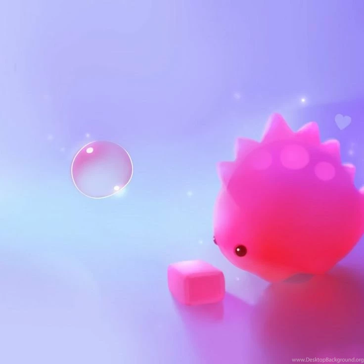 Cute Pink Dino HD iPad Wallpapers