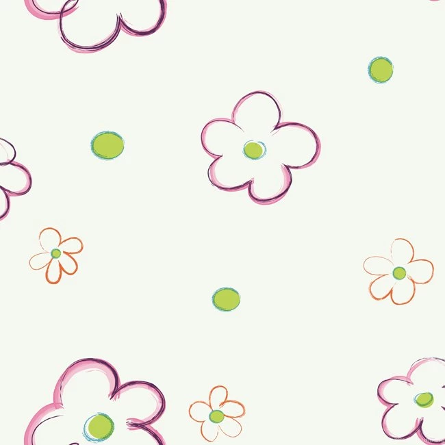 PW4098 Girl Power 2 Daisy Wallpapers By York