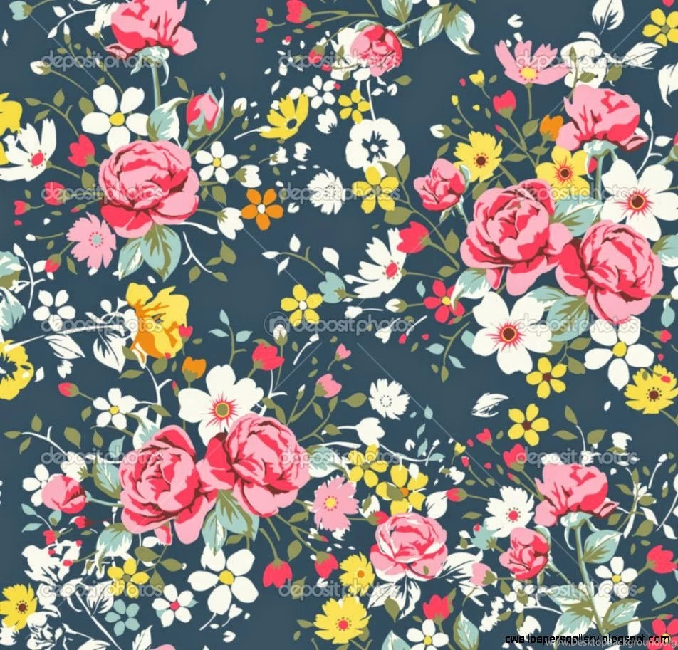 Fl Wallpapers Pattern Vintage