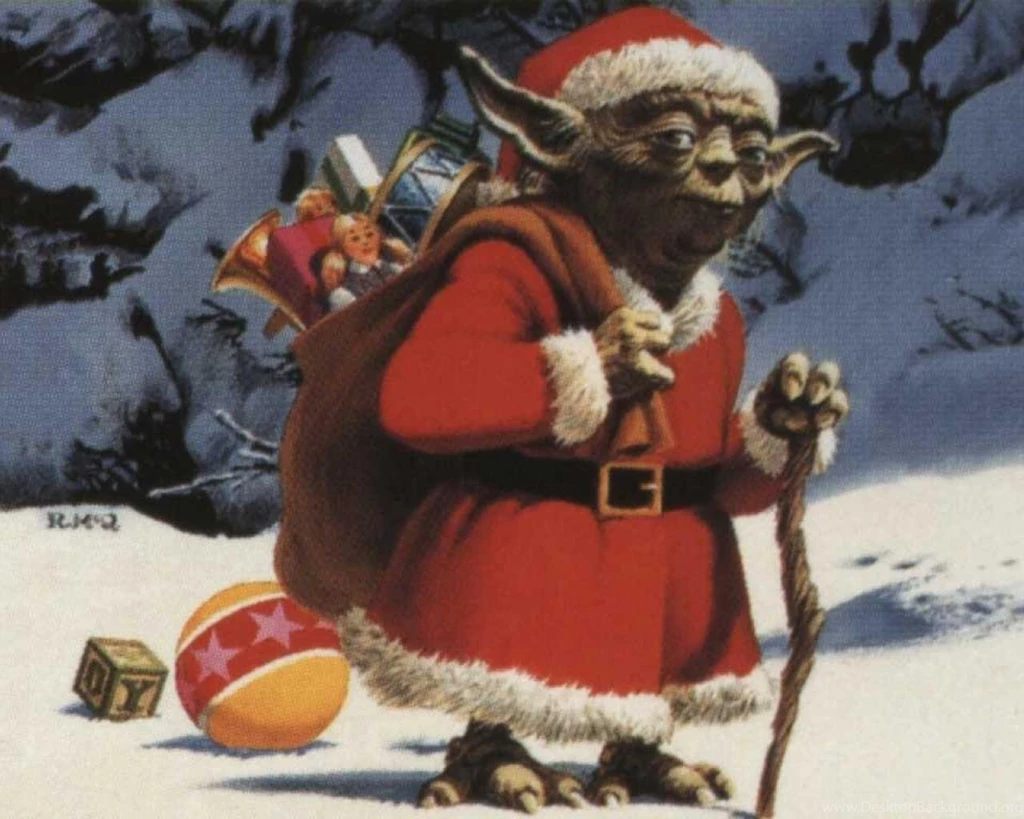 Santa Yoda Christmas Desktop Image Hd Wallpapers (