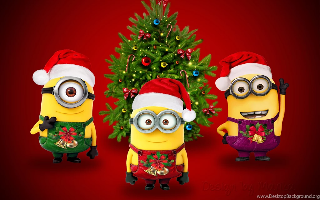 Santa Minions Wallpapers (DESKTOP BACKGROUNDS)