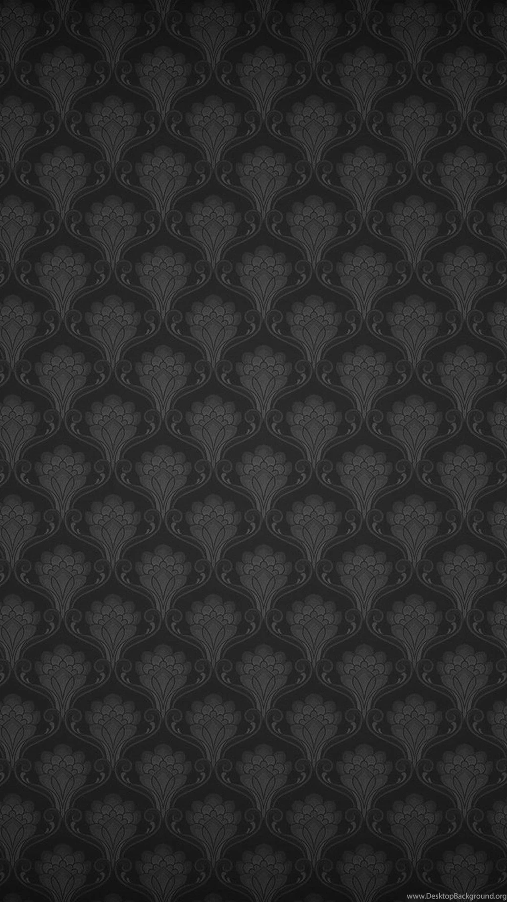Pattern Black Flowers Xperia Z3 Wallpapers.jpg
