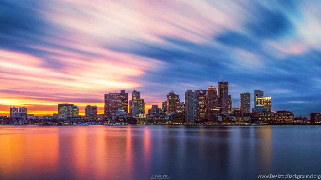 Boston Skyline Wallpapers Sunset Infotravel.club