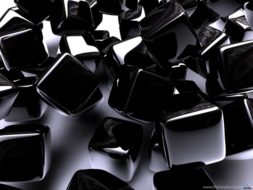 Wallpapers Black, Cube, Shiny Cubes.