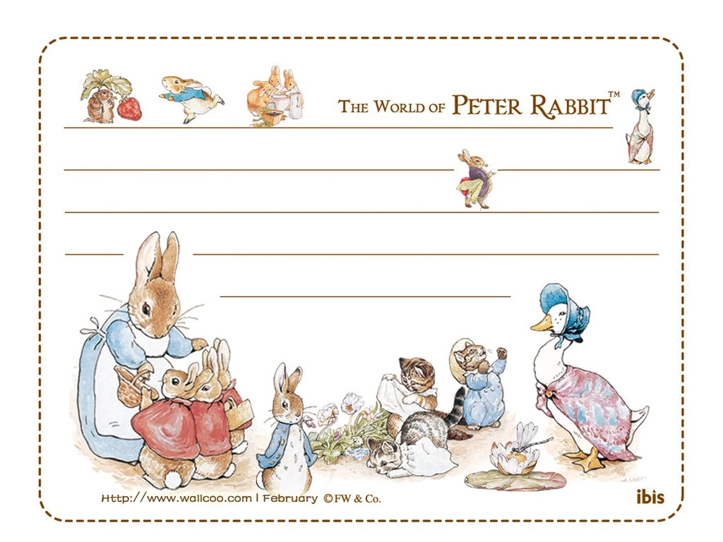 Letter Paper : The World Of Peter Rabbit 1024x768 NO.14 Desktop ...
