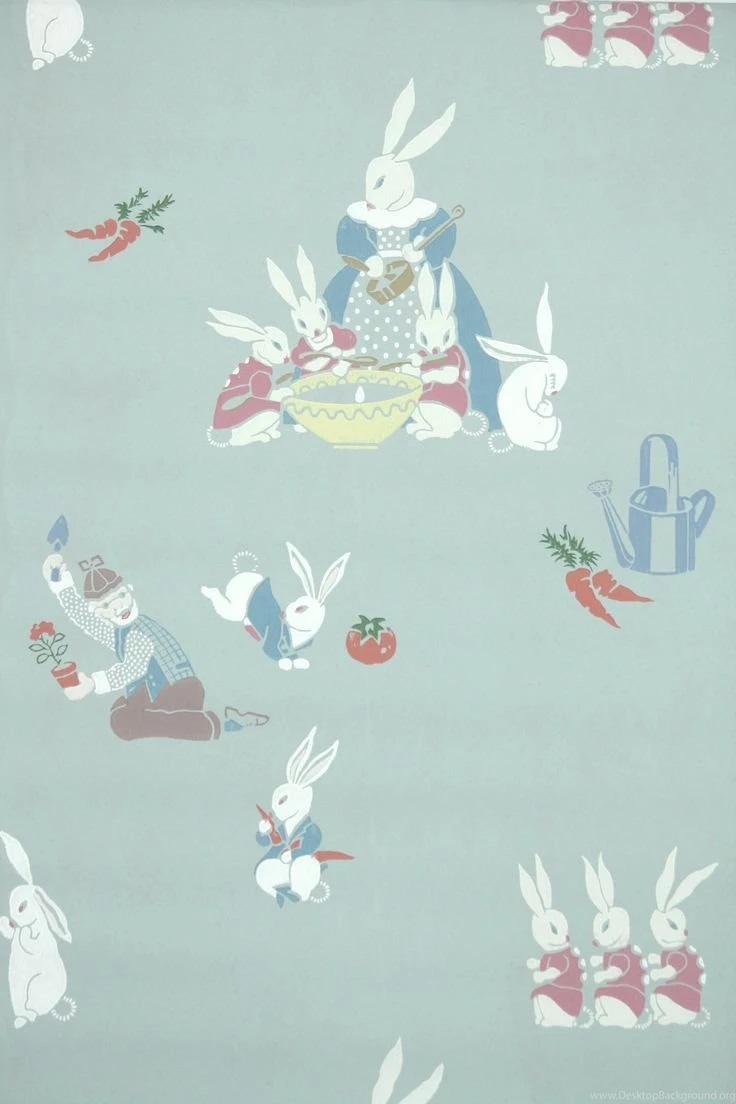 1930's Vintage Peter Rabbit Children's Wallpapers   Peter Rabbit ...