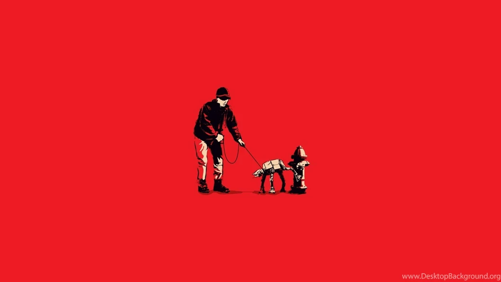 Wallpapers Bansky Star Wars Banksy Solid Simplistic Simple Free Hd ...