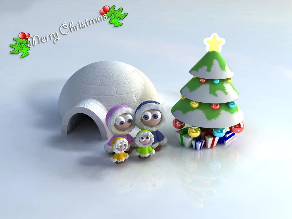 3D Christmas Beautiful Wallpapers For Desktop In HD