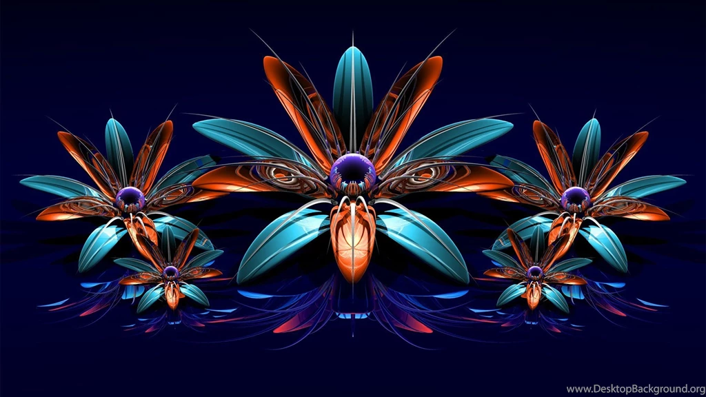 3D Flowers Fractal Art Wallpapers HD Download Of 3D Art