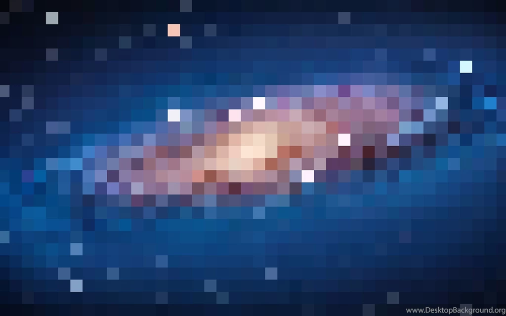 Pixel Version Of Andromeda Galaxy Wallpapers From OS X Lion