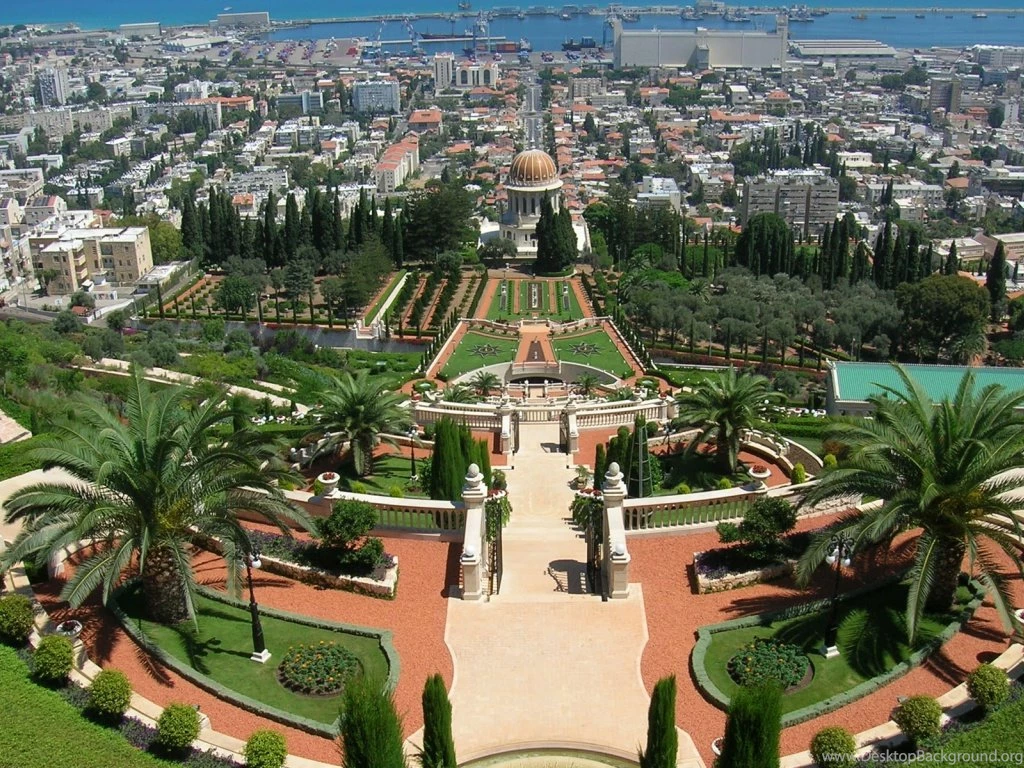 Wallpapers Israel Haifa Bahai Gardens 1024x768