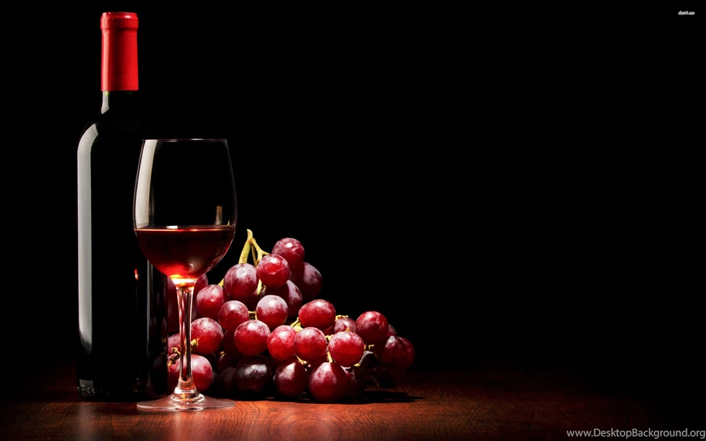 Red Wine Grapes Wallpaper.