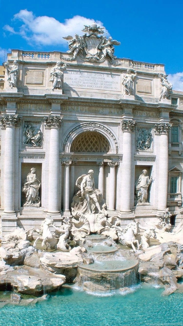 Download Wallpapers 750x1334 Trevi, Fountain, Rome, Italy iPhone 6 ...