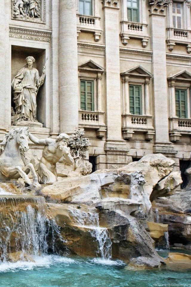 Wallpapers Trevi Fountain Iphone 640x960