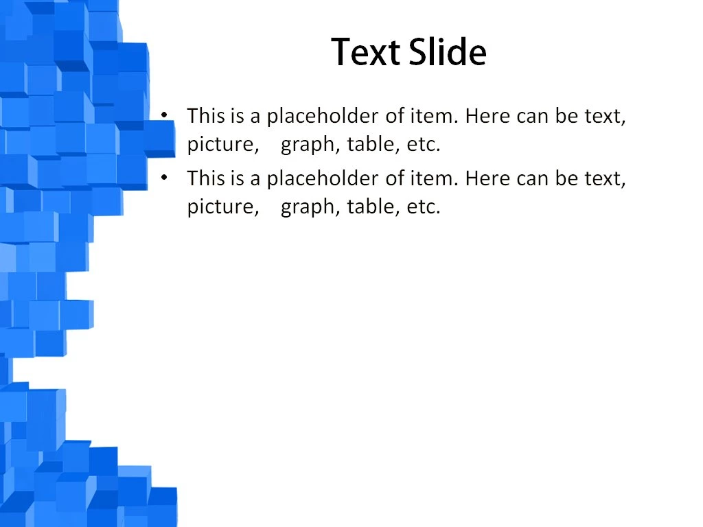 Download Free Blue Cubes Powerpoint Template For Presentation ...