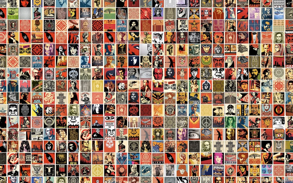 Obey Giant Collage Wallpapers