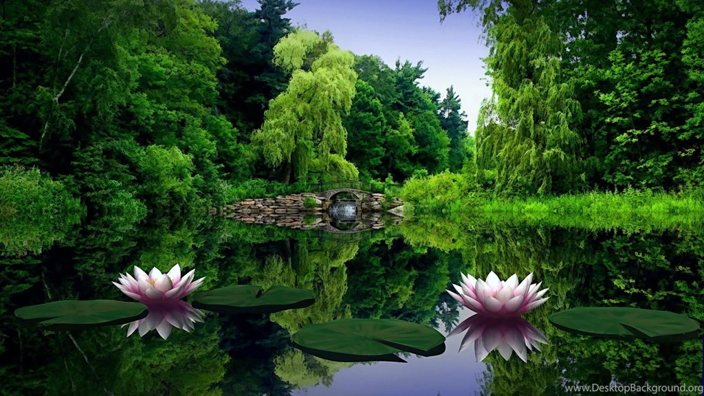 Water Lilies Flowers In The Lake Wallpapers