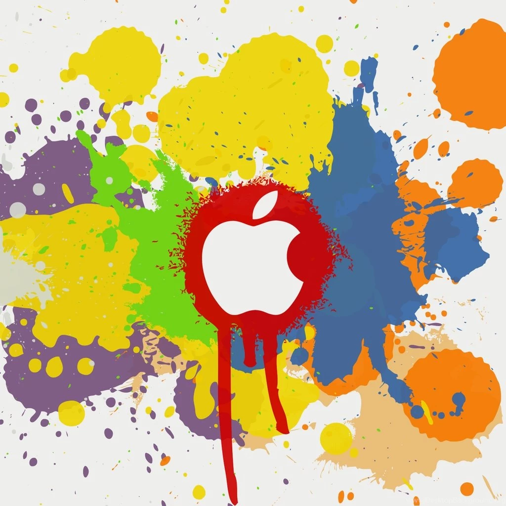 Apple Color Splash Effect iPad Wallpapers Download