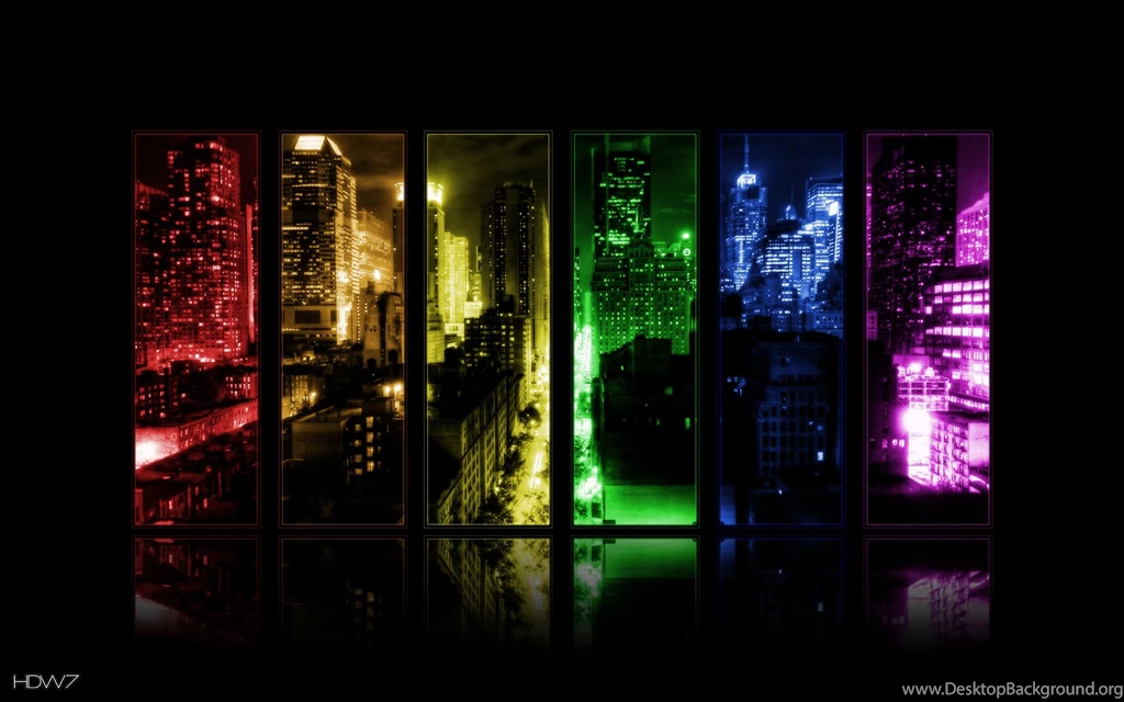 New York City In The Night Color Splash Wallpapers