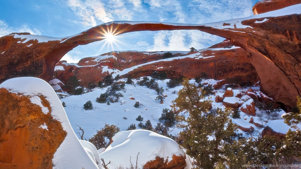 Winter Arches National Park Utah National Park Wallpapers ...