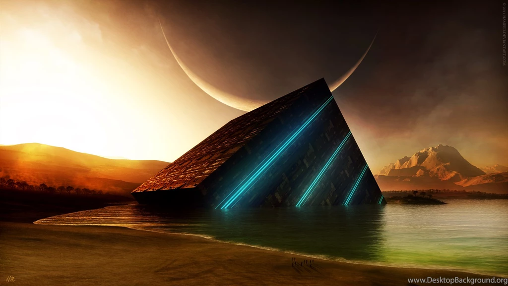 Cube In Lake Wallpapers