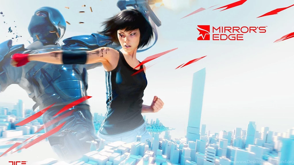 Mirrors Edge Girl Weapons Widescreen Games HD Wallpapers Wallpapers ...