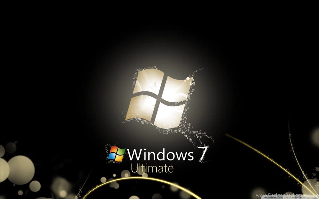 Windows 7 Ultimate Bright Black HD Desktop Wallpapers : Widescreen ...