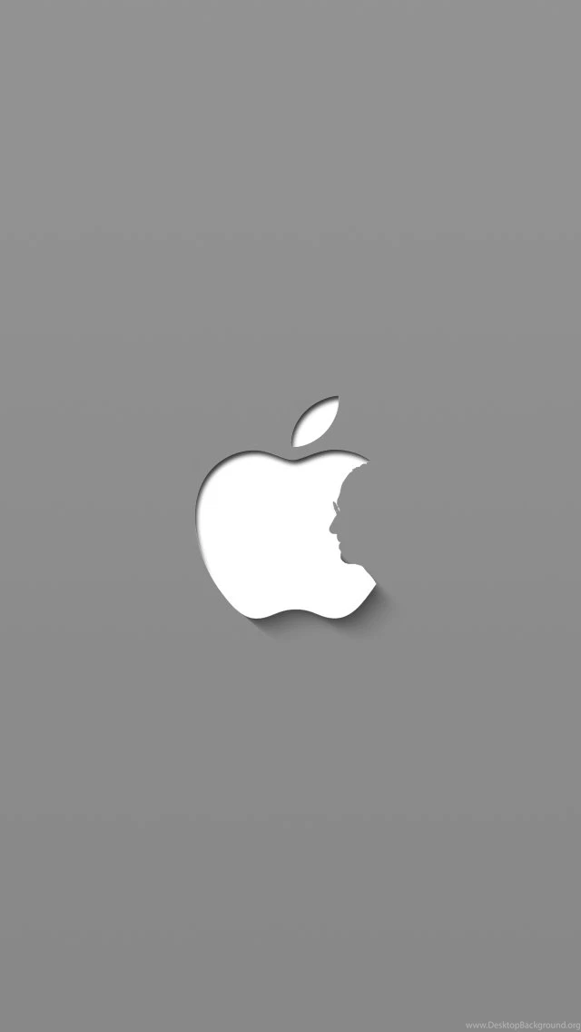 Steve Jobs Apple Logo Gray iPhone 5 Wallpapers / IPod Wallpapers HD ...