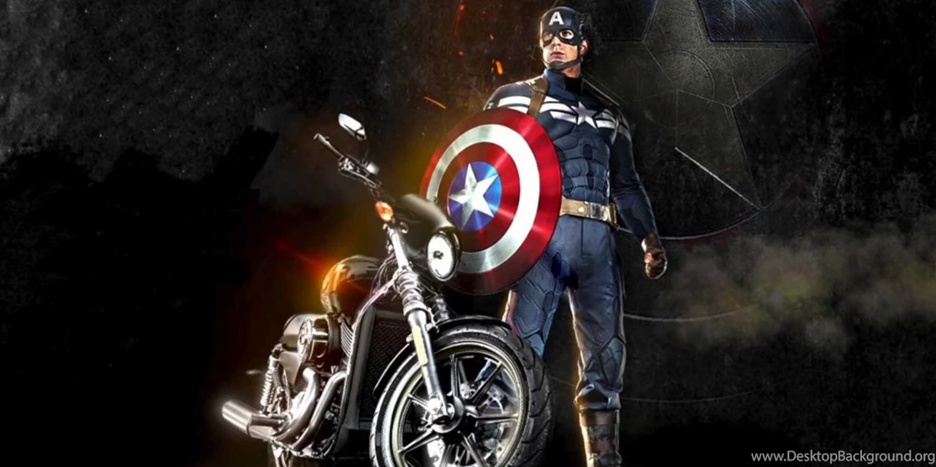 Captain America Harley Desktop Hd Wallpapers