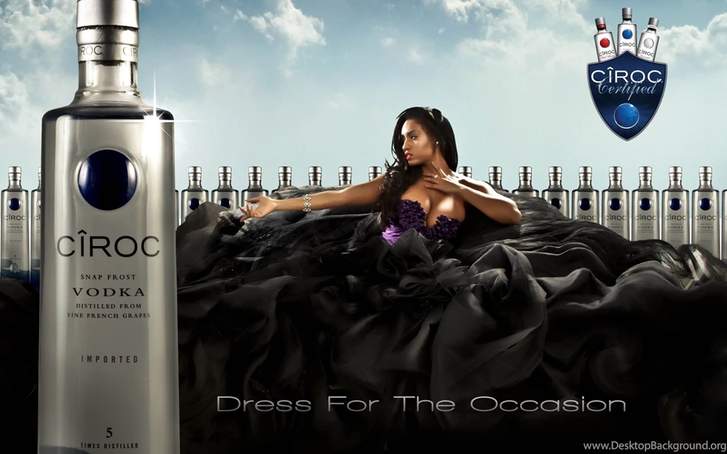 Wallpaper: Food, Drinks, Ciroc, Vodka, Poster, Sexy Girl, Black ...