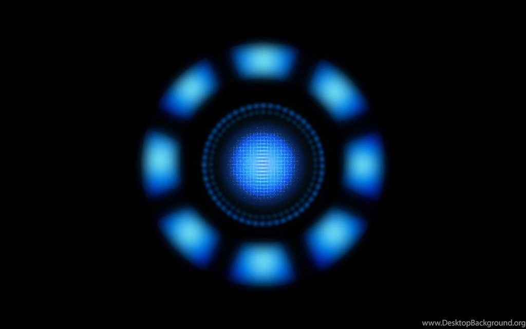 Iron Man's Arc Reactor, Blue And Black Image Wallpapers