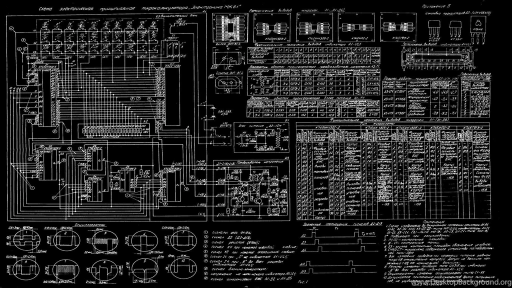 Diagram Blueprint BW Russian Schematic Wallpapers