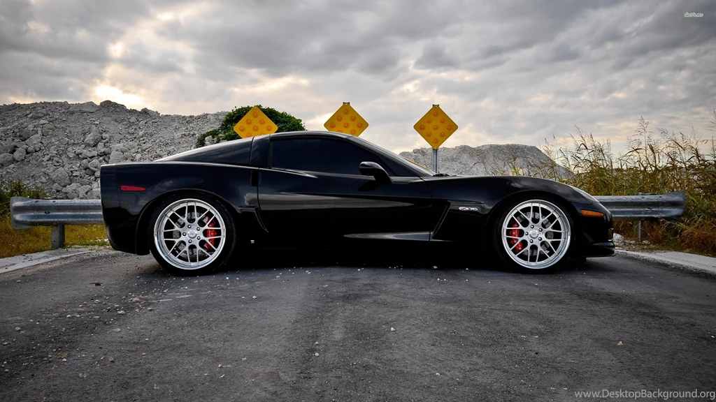Black Chevrolet Corvette Z06 Desktop Wallpapers