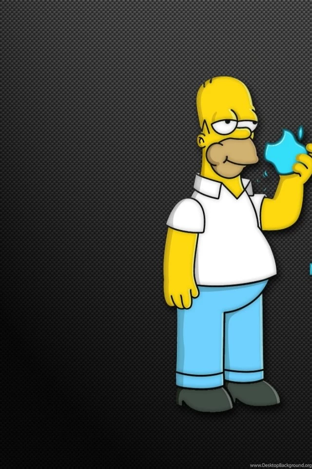Download Wallpapers, Download 640x960 Homer Simpson Apples ...
