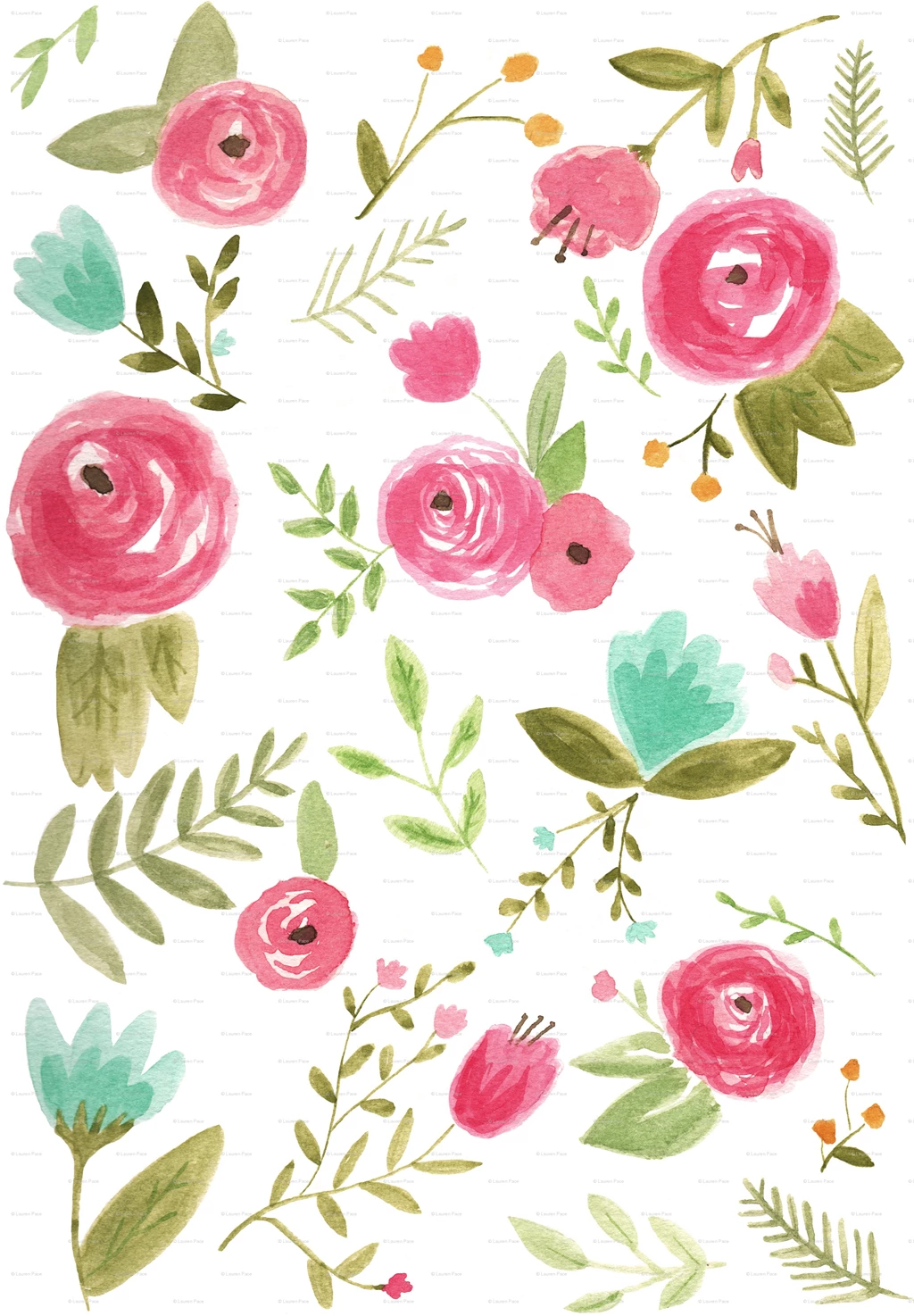 Bold Floral Fabric, Wallpapers & Gift Wrap Spoonflower
