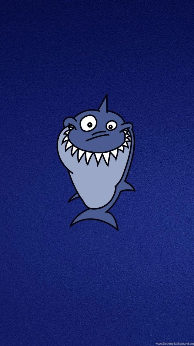 Funny Shark Illustration iPhone 5 Wallpapers / IPod Wallpapers HD ...