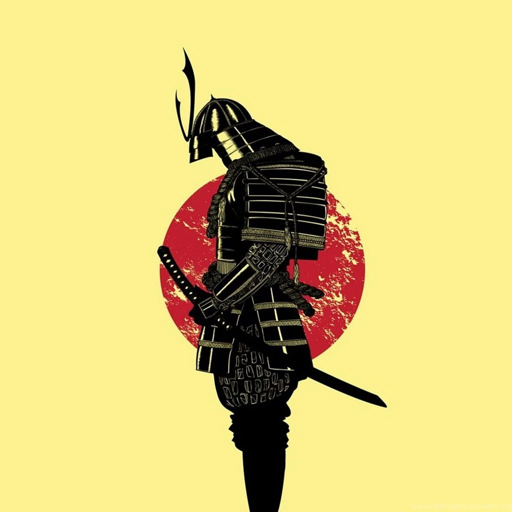 The Samurai Drawn Art iPad Wallpapers Download