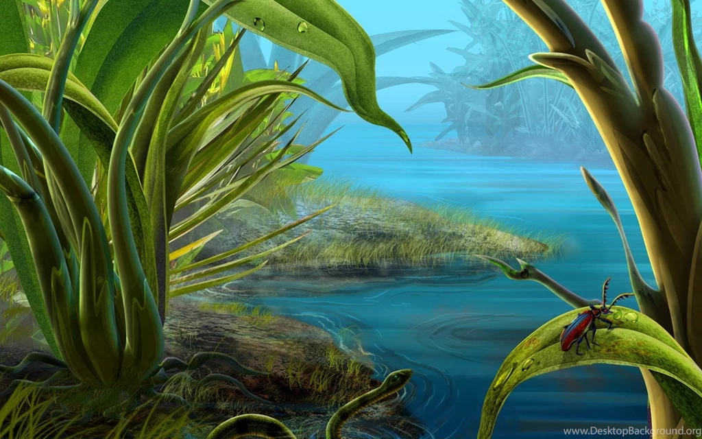 Drawn Wallpapers Snake And Insect 014309 Jpg   (