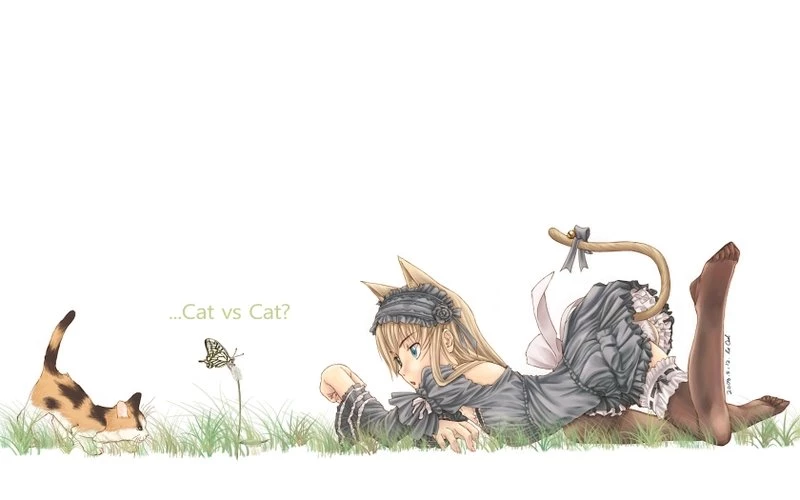 Nekomimi,cats (drawn) Nekomimi Cats Drawn 1680x1050 Wallpapers ...