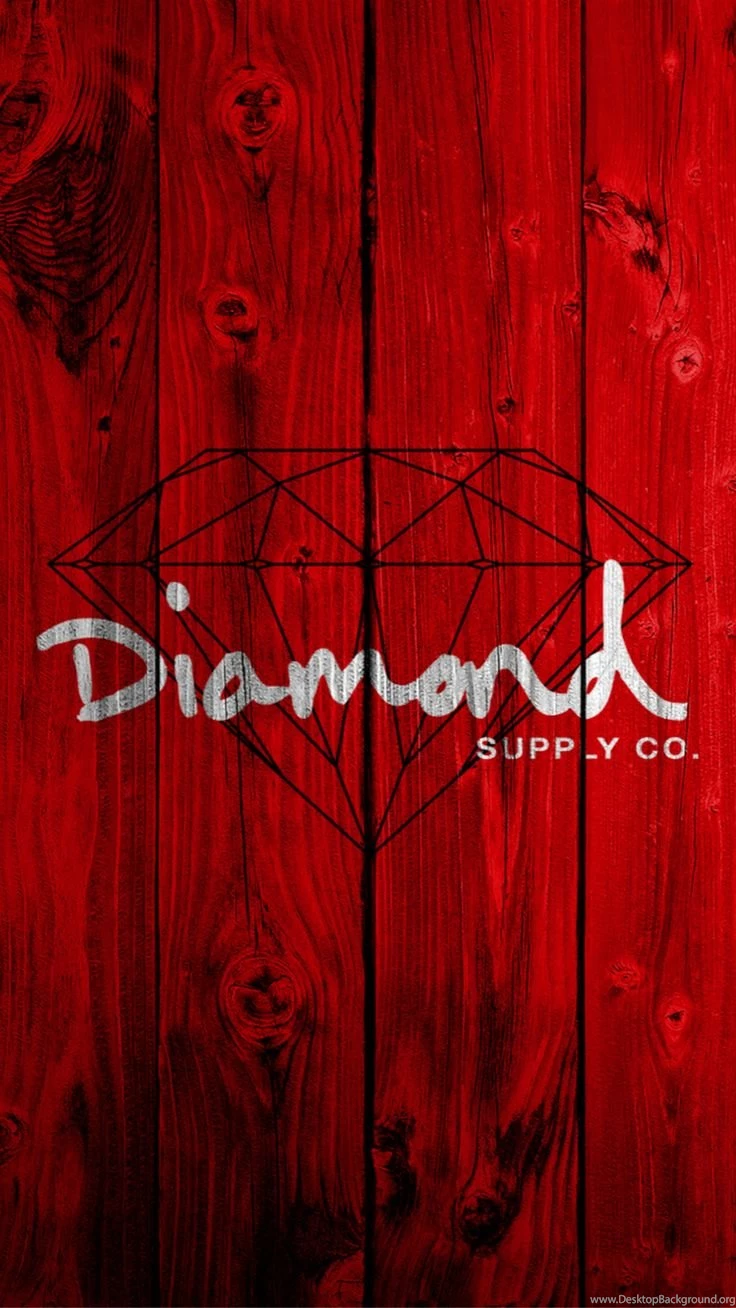 Red Wooden Diamond Painting Art Drawn iPhone 6 Wallpapers