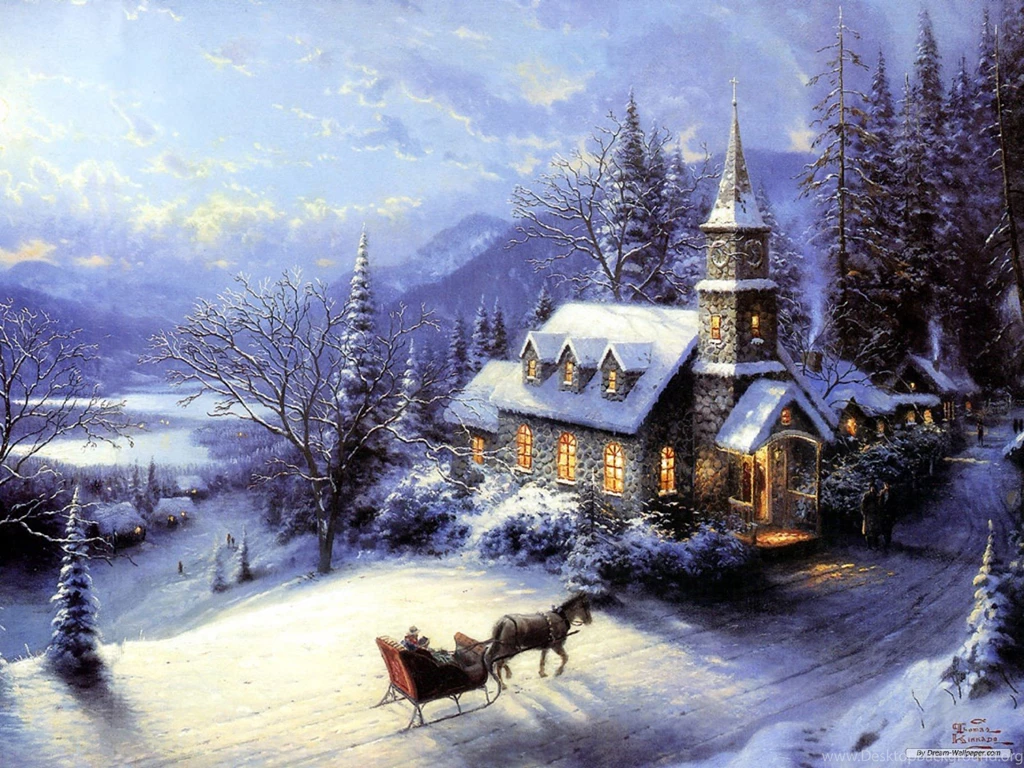 Free Holiday Wallpapers Christmas Eve Painting Wallpapers 1920x1440 ...