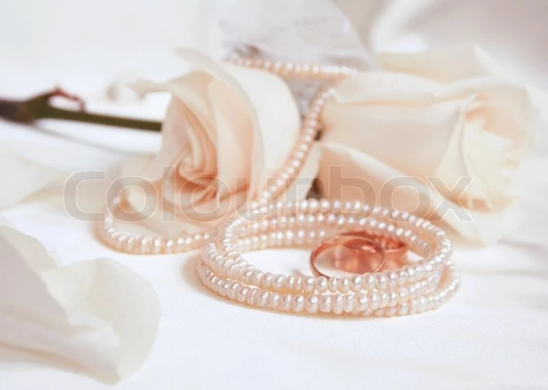 Wedding Rings And Roses As Wedding Backgrounds