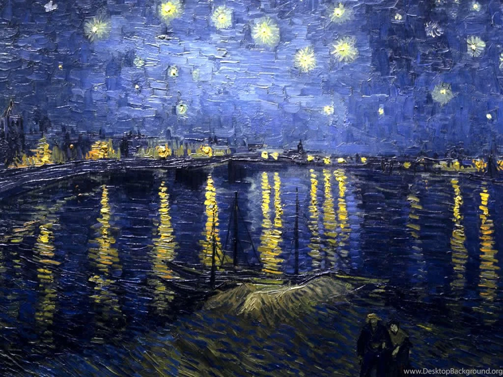 Starry Night Over The Rhone Wallpapers Wallpapers Cave