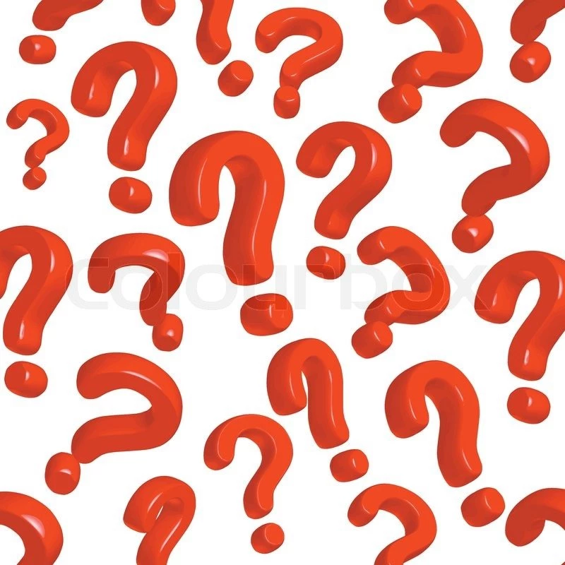 Red Question Mark On Wavy Backgrounds Stock Vector